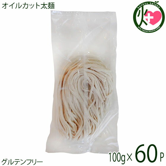 ダイユウ産業グルテンフリー オイルカット太麺 100g×60袋 沖縄 土産 人気 米粉麺 ノンオイル お米のう..