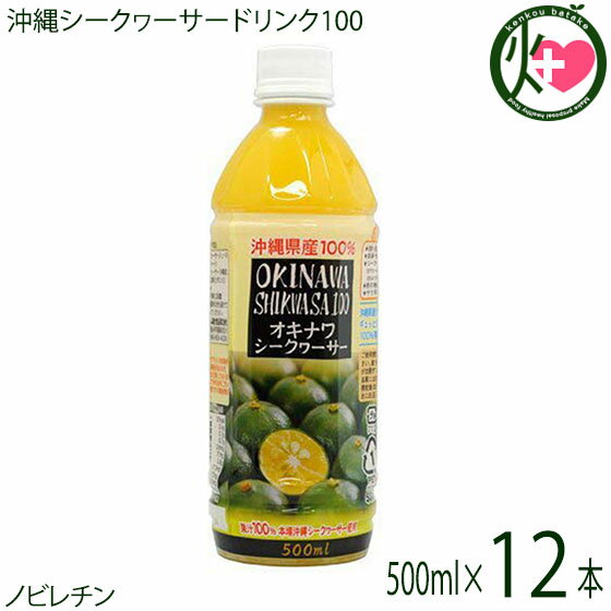 オキハム オキナワ シークヮーサー 100 500ml×12本 沖縄 土産 南国フルーツ シークワーサー ノビレチン