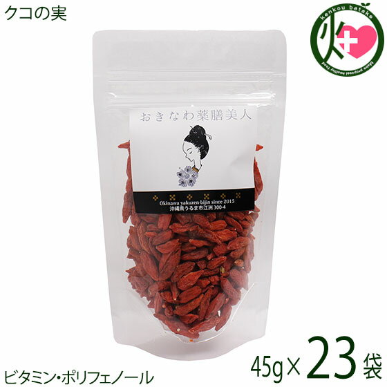 おきなわ薬膳美人 クコの実 45g×23P 中国産 ゴジベリー プライマリー スーパーフード