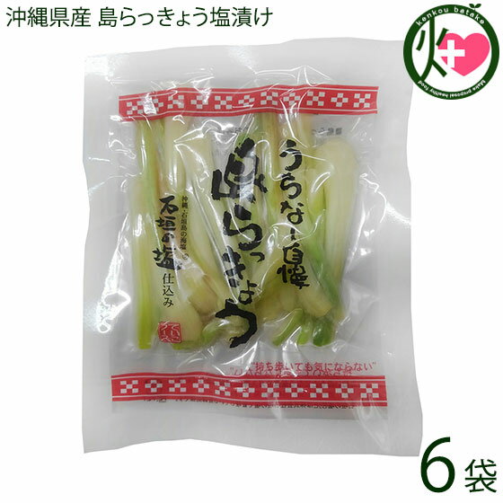 でいごフーズ 沖縄県産 島らっきょう塩漬け 50g×6袋おすすめ イチオシ おつまみ