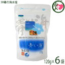 青い海 沖縄の海水塩 120g×6P 沖縄 調味料 沖縄海水原料