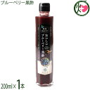 「森のサファイア」 おいしいブルーベリー 黒酢 200ml×1本 森の畑