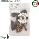 早川ジビエ 犬猫用 鹿肉カットドライ お徳用 120g×1P 無香料 無添加 山梨ジビエ認証