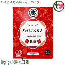 比嘉製茶 ハイビスカス茶 ティーバッグ 10g(1g×10袋)×5箱 沖縄