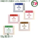 みなしょう 沖縄生まれの無添加手作りせっけん 5種 各100g×1セット くちゃ ハイビスカス 黒糖 シークヮーサー 月桃