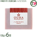みなしょう 沖縄手作り洗顔せっけん OUHAソープ ハイビスカス 100g×6個 保湿|詳細画像