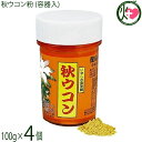 比嘉製茶 秋ウコン粉 (容器入) 100g×4個 沖縄