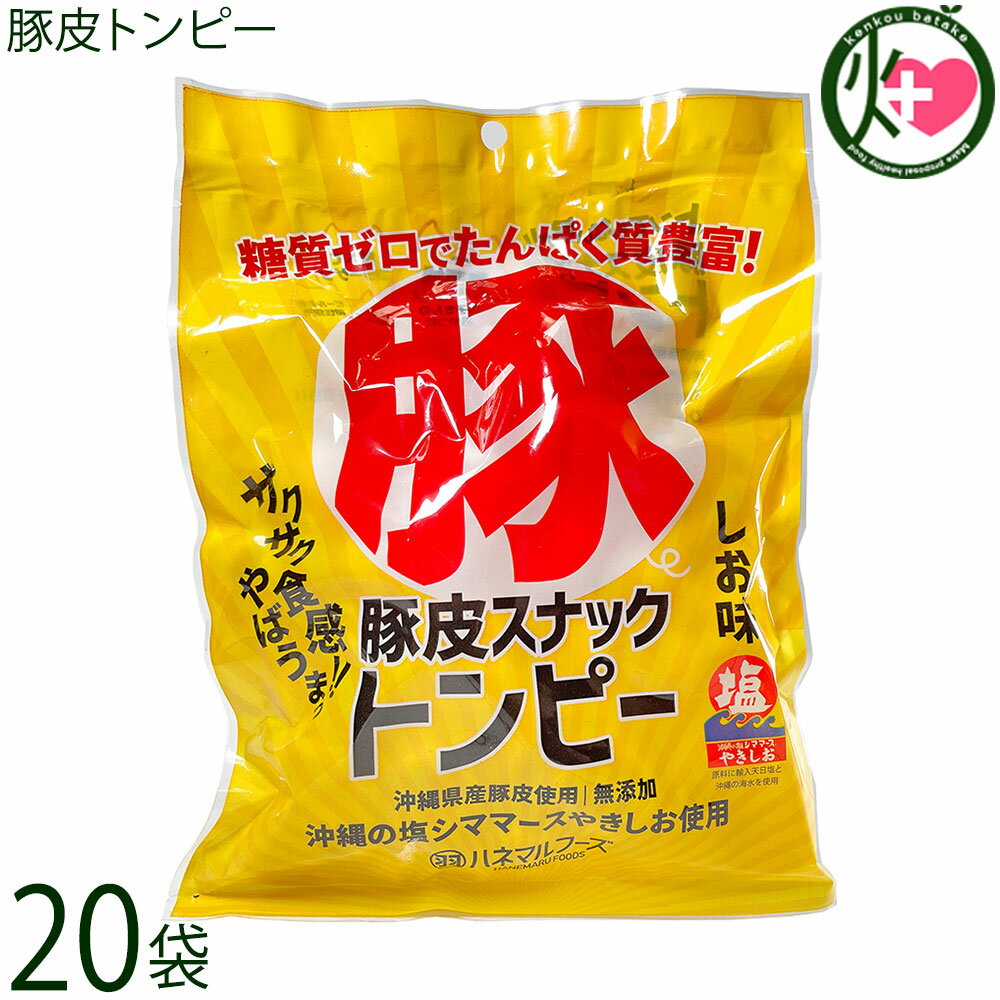 ハネマルフーズ 豚皮スナックトンピー 40g×20袋 沖縄 あんだかし あぶらかす 優良県産品