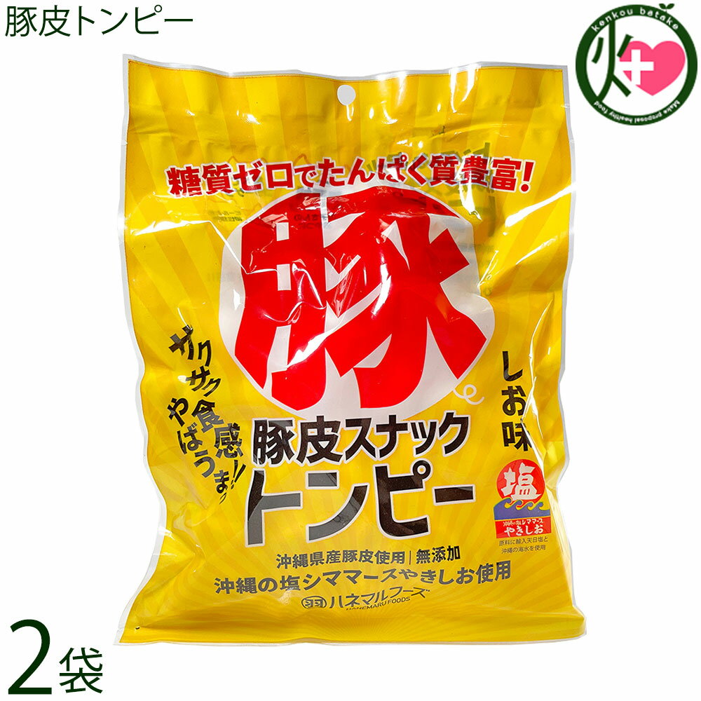 ハネマルフーズ 豚皮スナックトンピー 40g×2袋 沖縄 あんだかし あぶらかす 優良県産品
