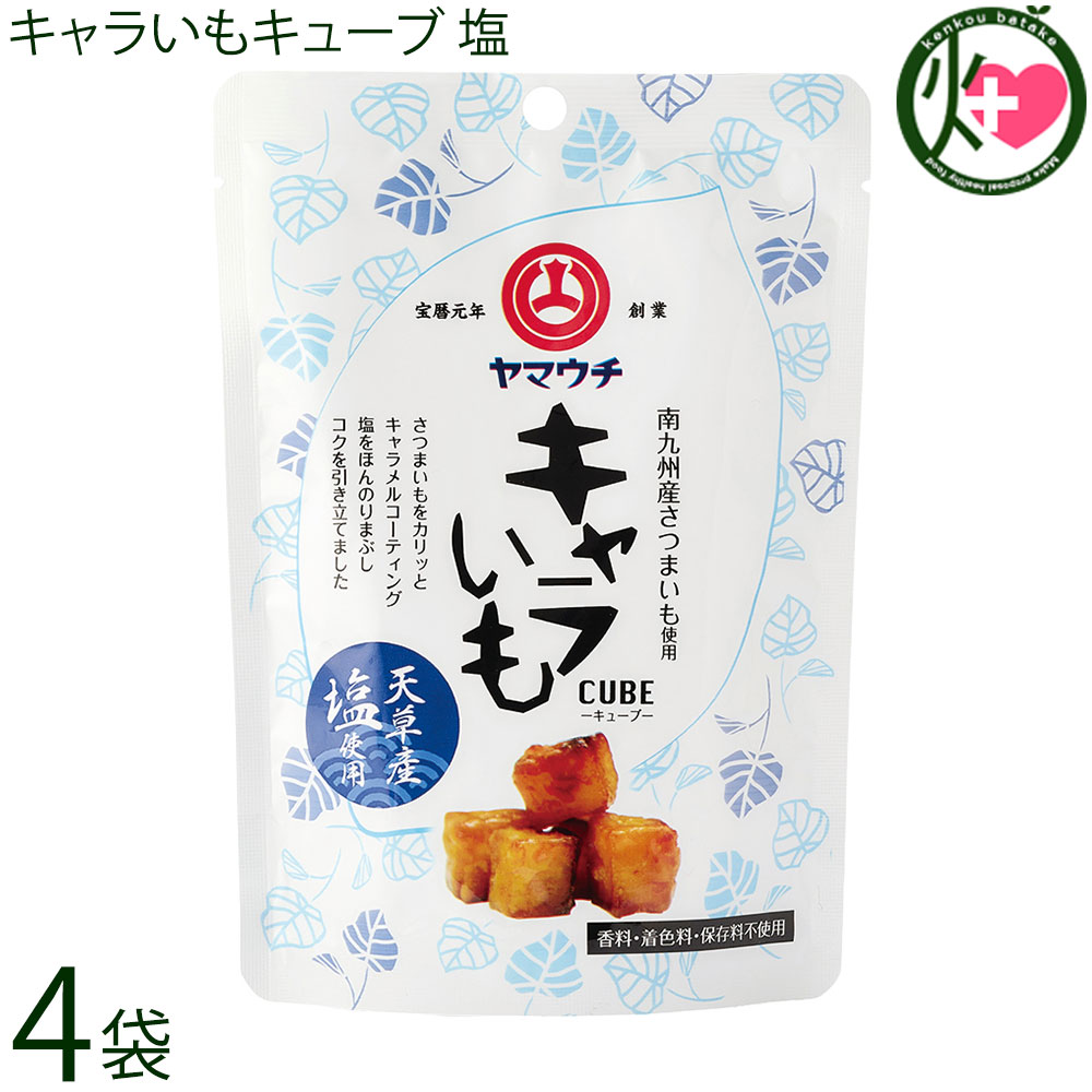 樂天商城 - 山内本店 キャラいもキューブ 塩 40g×4袋 熊本県
