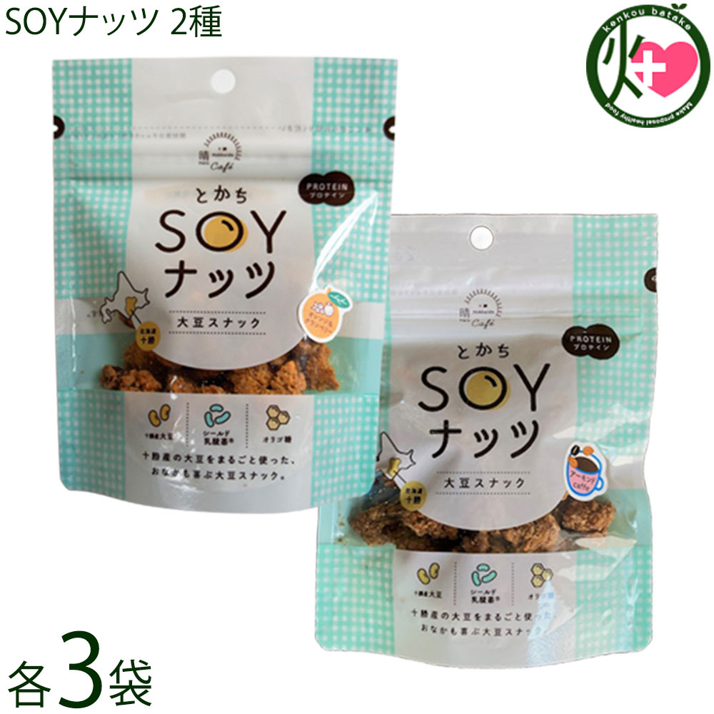 Rakuten - 晴cafe SOYナッツ 2Pセット オレンジ＆クランベリー アーモンド 各40g×各3袋
