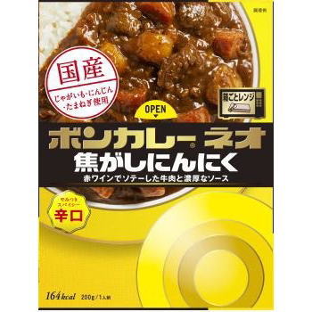 ボンカレーネオ 焦がしにんにくやみつきスパイシー 辛口 200g3980円(税込)以上で送料無料