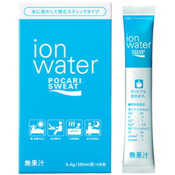 送料無料 ポカリスエット イオンウォーター パウダー(180ml用)スティックタイプ 5.4g×8本×24個