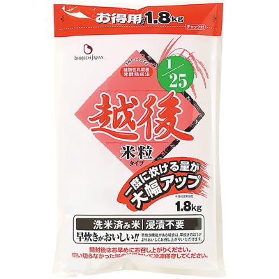 2袋ご購入で送料無料　木徳　低たんぱくごはん　1/25 越後米粒　お徳用　1.8kg 【栄養】