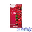 キッコーマン クランベリーUR65 125ml×18本×2ケース 果汁65% 【栄養】 送料無料