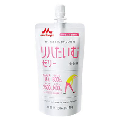 クリニコ　リハたいむゼリー　もも味　120g×24袋　りはたいむ　リハタイム　リハビリ　送料無料