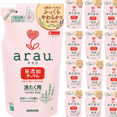 あす楽対応商品　arau.アラウ．洗たく用せっけん1L 詰替用 12コセット　　　送料無料