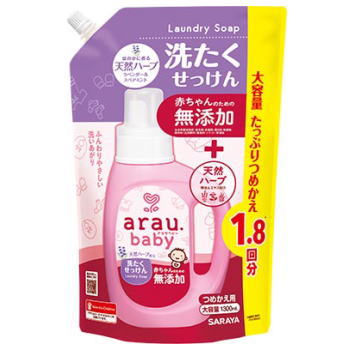 arau.アラウ.ベビー 洗たくせっけん 詰替 1300mL3980円(税込)以上で送料無料