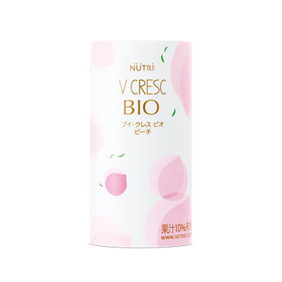 あす楽対応商品　ブイ・クレス BIO（ビオ） ピーチ　125mL×30本/ケース 　V CRESC　　送料無料　ブイクレス BIO