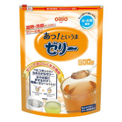 日清オイリオ　あっ！というまゼリー　500gパウチ　【栄養】3980円(税込)以上で送料無料（クール便対象外/沖縄・離島等9800円(税込)以上送料無料）