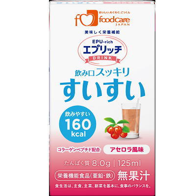 フードケア　エプリッチドリンク　すいすい　アセロラ風味　125ml×24　【栄養】送料無料