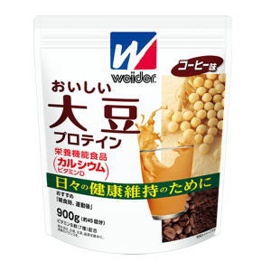 送料無料(北海道・沖縄・東北6県除く) ウイダー おいしい大豆プロテイン コーヒー味 900g(45回分)4000円以上で送料無料(北海道・沖縄・東北6県除く)