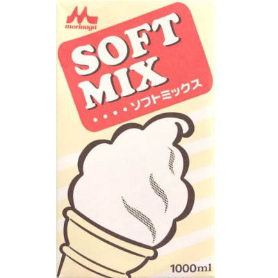 ソフトミックス　Sバニラ　　1000mlX12　森永　送料無料　【食品】