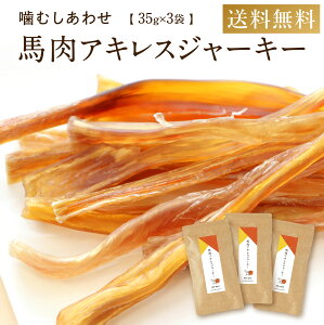 ドッグフード 馬肉 犬 おやつ 無添加 国産 馬肉 アキレス ジャーキー 35g×3袋 歯石 アキレス腱 ハード 歯磨き ガム 長持ち 105g 犬 おやつ ペットフード はみがき シニア 大型犬 柴犬 中型犬 小型犬 犬用 硬い 送料無料 健康いぬ生活 公式 ドックフード