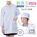 【メール便送料無料】アプロン学校給食 給食着 給食エプロン 3点セット 制菌加工素材 160cm 165cm 防臭 抗菌 O-157対応 大人 小学校 中学校 白 無地 給食服 制菌加工 調理実習 白衣 エプロン 給食衣 高学年 小学生 中学生 大きいサイズ 子ども 397-30AP シングルボタン