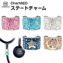 楽天健康fan　楽天市場店es CharMED ステートチャーム（全5種） 聴診器用 アクセサリー チャーム マーク ラインストーン かわいい おしゃれ 目印 間違い防止 看護 医師 医学生 介護 eastsidemed（イマムラ） ES-SCSD【メール便送料無料】