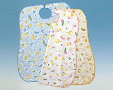 イワツキの食事用エプロン ピンク 007−080856 1枚