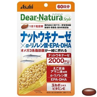 ディアナチュラ スタイル ナットウキナーゼ×α-リノレン酸・EPA・DHA　60粒（60日分）