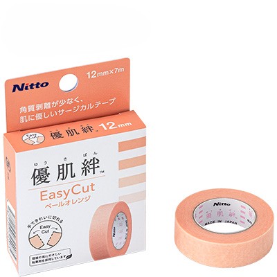 優肌絆EasyCutペールオレンジ（個包装）　12mm×7m　MM3298　1巻