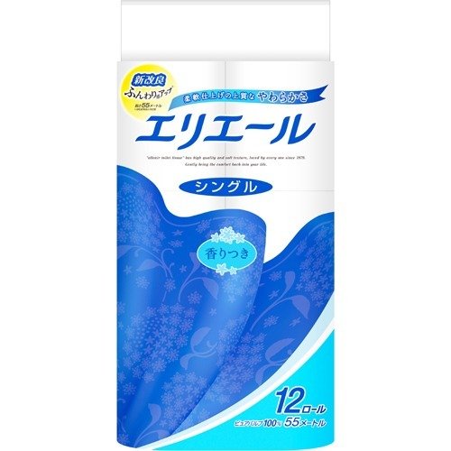 エリエール　トイレットティシュー12R　55m　12R（シングル）