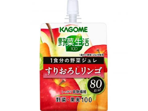 野菜生活100 1食分の野菜ジュレ すりおろしリンゴ 180g 6本