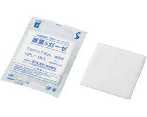 滅菌Sガーゼ リリアン3号 7.5×7.5 13210305 100枚