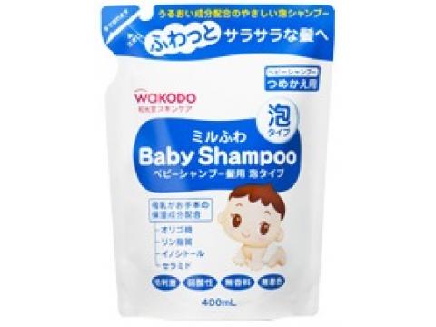 ミルふわ　ベビーシャンプー髪用　泡タイプ　つめかえ用　400ml