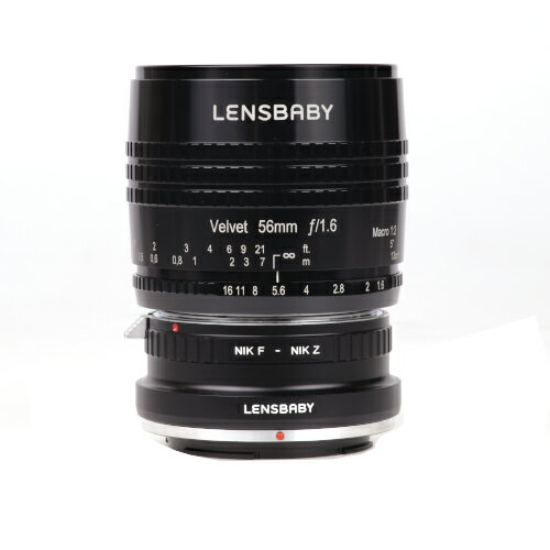 LENSBABY レンズベビー ベルベット56 Velvet56　マウントアダプターセット ニコンF to Z