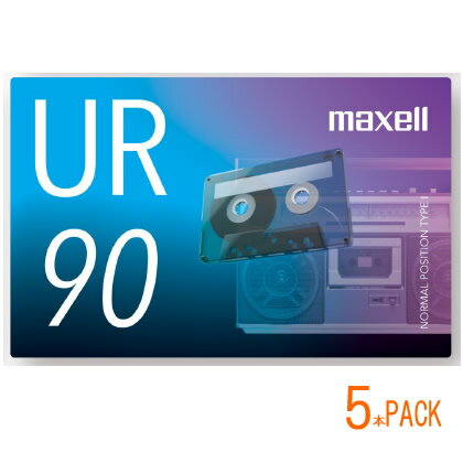 【即配】(KT) maxell マクセル　音楽用カセットテープ UR-90N 5P 90分×5本セット【あす楽対応】