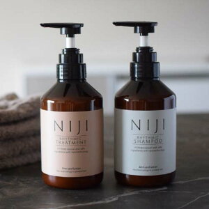 ◆LDK A評価＆anan モテコスメ大賞◆NIJI RHYTHMIC シャンプー＆トリートメントセット 各400ml　サロンクオリティの髪質改善　美髪　ツヤ髪　うるおい　まとまり　キューティクル　保湿　縮毛矯正　ノンシリコン　低刺激　安心安全　頭皮　地肌　送料無料　ニジ　リズミック