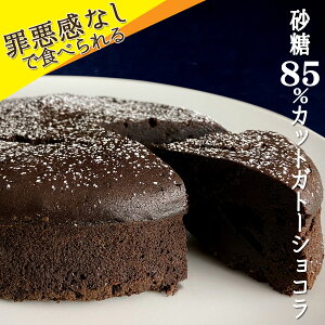 【砂糖85％カット】ケーキ ガトーショコラ 5号 スイーツ チョコレートケーキ ホール 冷凍 糖質制限 低糖質 健康 ヘルシー NATURE SALUTE ギフト バースデー 誕生日 クリスマス バレンタイン