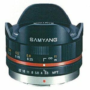 【即配】 (KT) SAMYANG サムヤン 7.5mm/F3.5 FISH-EYE マイクロフォーサーズ用 ブラック【送料無料】