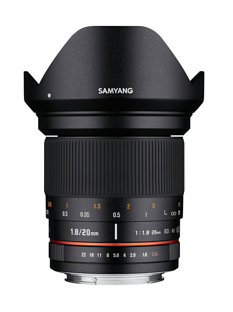 【即配】SAMYANG サムヤン 交換レンズ 20mm F1.8 ED AS UMC キヤノンMマウント【送料無料】