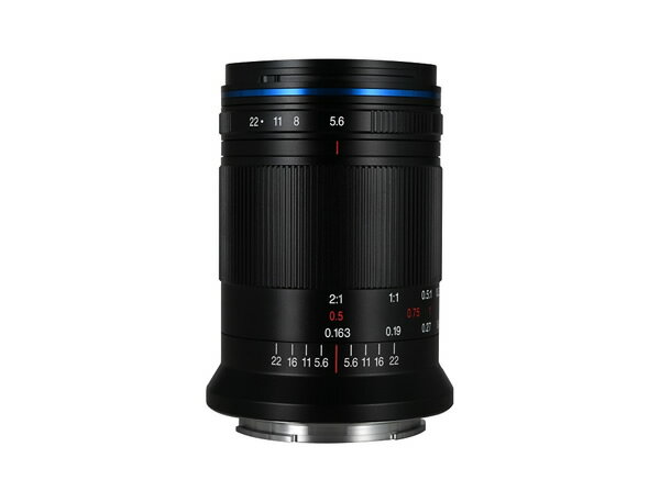 市場で最小サイズのフルフレームミラーレスカメラ用2倍マクロレンズ 「LAOWA Mini 85mm F5.6 2X Ultra Macro APO」は、フルフレームミラーレスカメラ用に特別に設計された市場で最もコンパクトな2倍マクロレンズです※1。 わずか252g※2の本レンズは、幅広い柔軟性を提供し、アポクロマート(APO)特性の光学設計により、画像の隅々まで色収差を最小限に抑えます。 また、2倍から無限遠までシャープな画像を得られますので、マクロレンズとしてだけではなく優れたポートレートレンズとしてもご活用いただけます。 ※このページの商品は、 「キヤノンRFマウント」です。 ◆負担のないマクロ体験 LAOWAは、重くかさばる従来のマクロレンズを改良し、この85mmのレンズを革命的に小型化することに成功しました。全長φ53mm×78mm、質量約252g※2と非常にコンパクトサイズですので、バイオブリッツでの使用など、軽量なレンズを必要とする方に最適です。マクロ撮影の負担を軽減しながらも、優れた画質の画像を得ることができます。 ◆倍率2倍から無限遠まで 本レンズは16.3cmという短い最短撮影距離で、倍率2倍から無限遠までピント合わせが可能です。2倍の倍率では、小さな被写体を簡単に写しながら、より詳細な部分まで捉えることができます。様々な撮影環境で、柔軟にお使いいただけるレンズです。 ◆APO設計 3枚のEDレンズを含む9群13枚のレンズ構成を採用しており、ピントが合っている領域とそれ以外の領域の両方で色収差を最小限に抑制します。色収差のない見事なマクロ写真を撮影可能ですので、写真家の時間と労力を大幅に節約できるため非常に効率的です。 ◆インナーフォーカスの採用 フォーカスレンズは内部で動きレンズ全長が伸縮しないため、接写時にピントを合わせる際にもレンズが被写体に接触することはありません。また、ほこりがレンズ内部に入り込むのを防ぎます。 【仕様】 焦点距離 85mm 絞り範囲（F値） F5.6-F22 画角 28.55° フォーマット フルフレーム レンズ構成 9群13枚（EDレンズ3枚） 絞り羽根枚数 7枚 最短撮影距離 16.3cm 最大撮影倍率 2倍 フォーカシング マニュアルフォーカス（MF） フィルタースレッド φ46mm サイズ 約φ53×78mm ※2 重量 252g ※2（レンズフード、レンズキャップ含まず） 対応マウント キヤノンRF、ニコンZ、ソニーFE、ライカM、ライカL &nbsp; ※1：2022年1月現在。Venus Optics調べ。 ※2：ライカMマウントの数値。マウントにより異なります。 ※記載されている会社名、製品名は各社の商標または登録商標です。 ※画像はすべてイメージです。 &nbsp; 【ご注意】 ※本製品はコンビニ決済、楽天ペイ、キャリア決済がご利用いただけません。予めご了承ください。