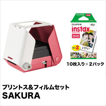 【即配】 (KT)かんたんスマホプリント Printoss(プリントス) SAKURA TPJ-03SA TAKARATOMY(タカラトミー) チェキフイルム(10枚入り×2パック)セット【2点セット】【送料無料】