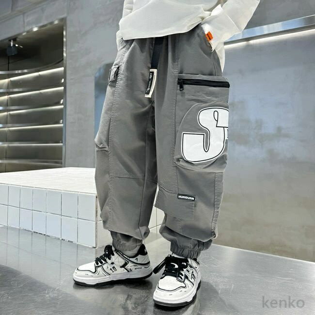 【送料無料】男の子 カジュアルパンツ ジュニア 女の子 ズボン カーゴパンツ 子ども 子供服 キッズ パンツ スポーツパンツ 小学生 通学 通園 ボトムス