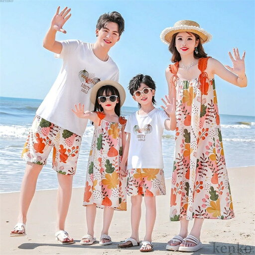 【送料無料】親子 ペアルック 親子コーデ キッズ 男の子 女の子 半袖tシャツ ショートパンツ ワンピース セットアップ 親子服 花 【送料無料】親子 ペアルック 親子コーデ キッズ 男の子 女の子 半袖tシャツ ショートパンツ ワンピース セットアップ 親子服 花