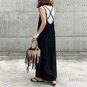 【送料無料】サロペット ワンピース キャミワンピース ロング ワンピース 春夏 夏服 ジャンパースカート レディース