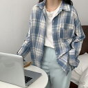 【送料無料】チェックシャツ オーバーシャツ レディース 長袖 ミディアム丈 薄手 オーバーサイズ 体型カバー チェック柄 お洒落 可愛い ゆったり