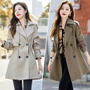 【送料無料】スプリングコート トレンチコート レディースアウター ジャケット 春 春コート 春物 春服 コート 無地 長袖 ライトアウター ジャケット